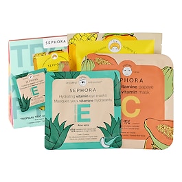 Tropical Mask Trio - Face, Eye And Hair Care Set